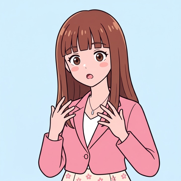 驚く月岡ひなた